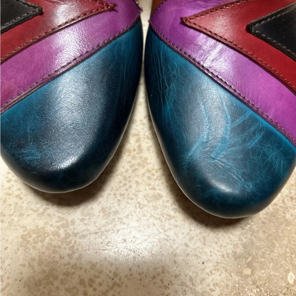 Elite By Corkys Booty Pyramid Collection Sawtooth Ankle Boots Size 9 - Picture 9 of 11